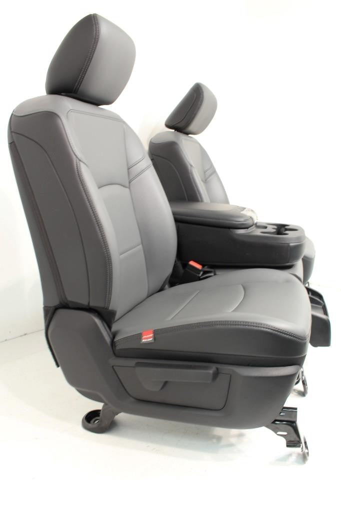 2019 - 2024 Ram HD Front Bench Seat, Diesel Gray Vinyl Manual w Center Jump Seat