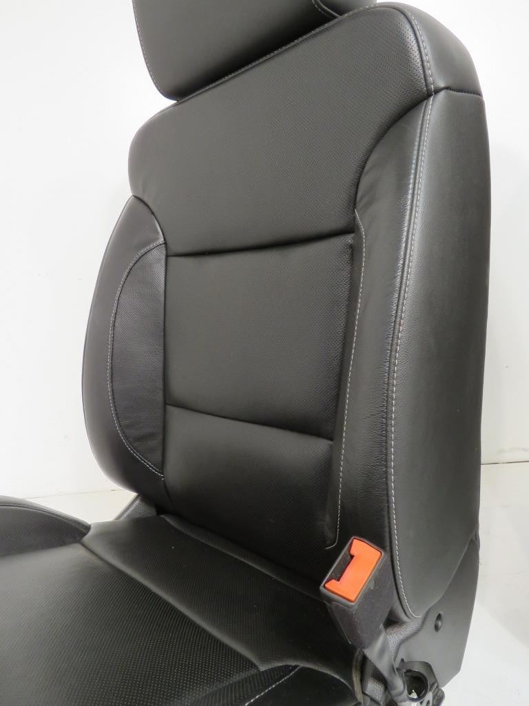 2014 - 2019 GM Sierra Silverado LTZ Seats, Front Rear Black Leather, Heat & Cool