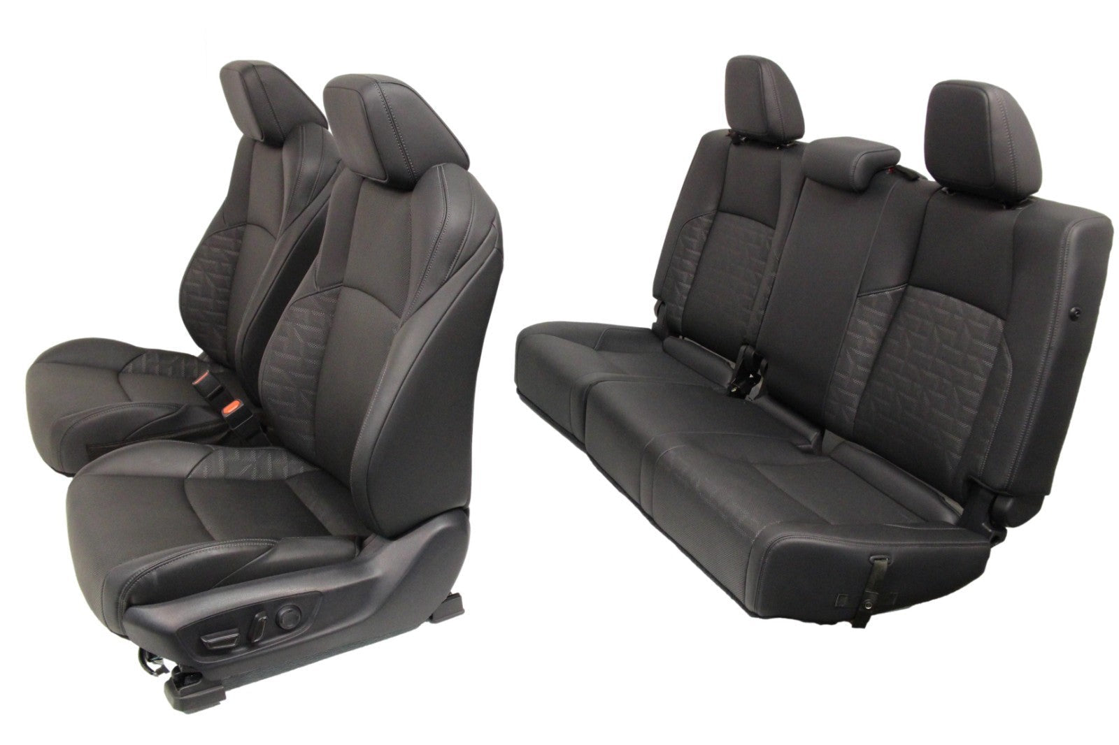 2024-2025 Toyota Tacoma TRD Double Cab Seats - Black SofTex Leather, Heated/Vent