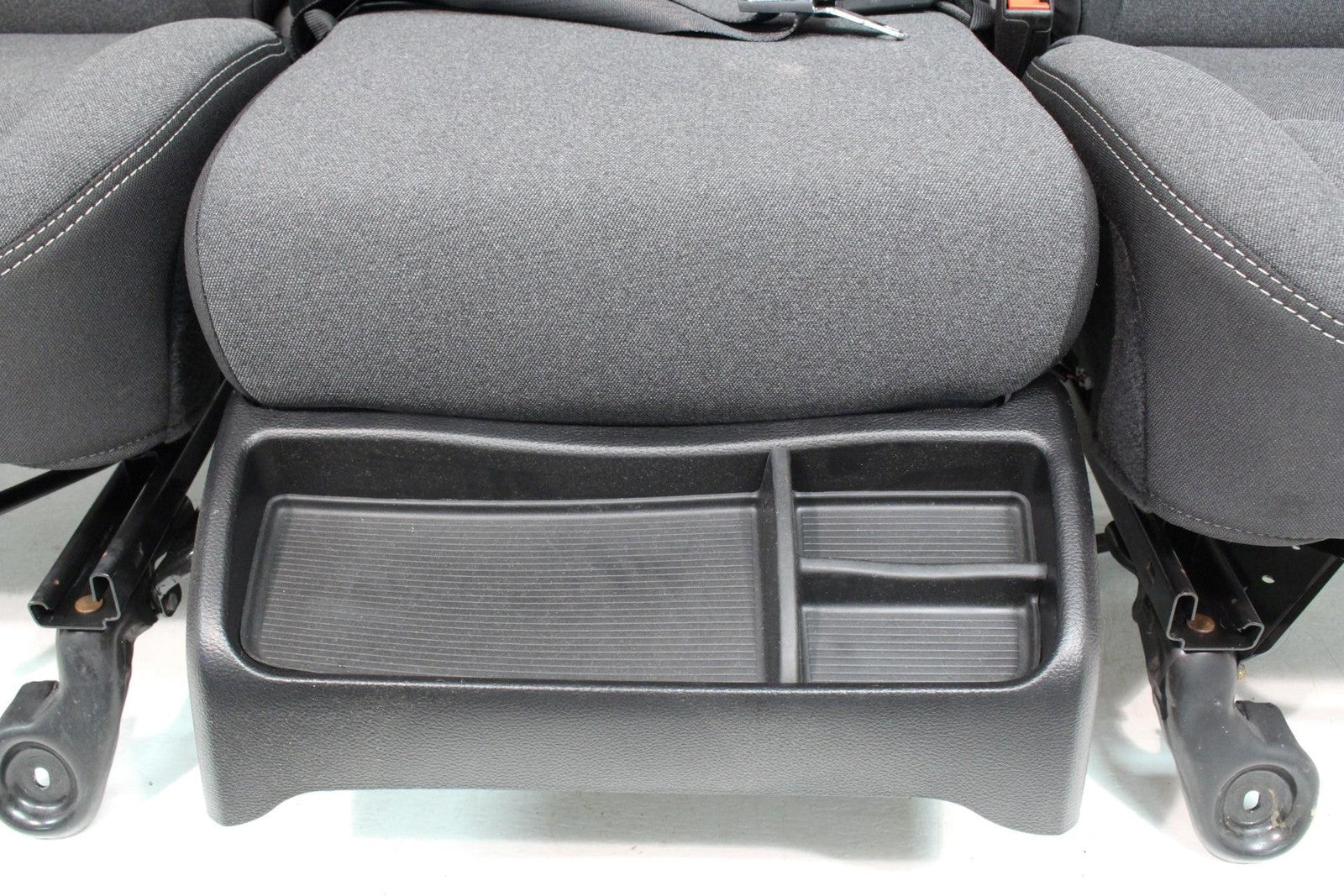 2002 - 2025 Dodge Ram Black & Gray Cloth Front Seats with Jump Seat Console
