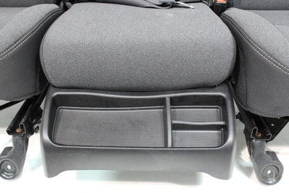 2002 - 2025 Dodge Ram Black & Gray Cloth Front Seats with Jump Seat Console