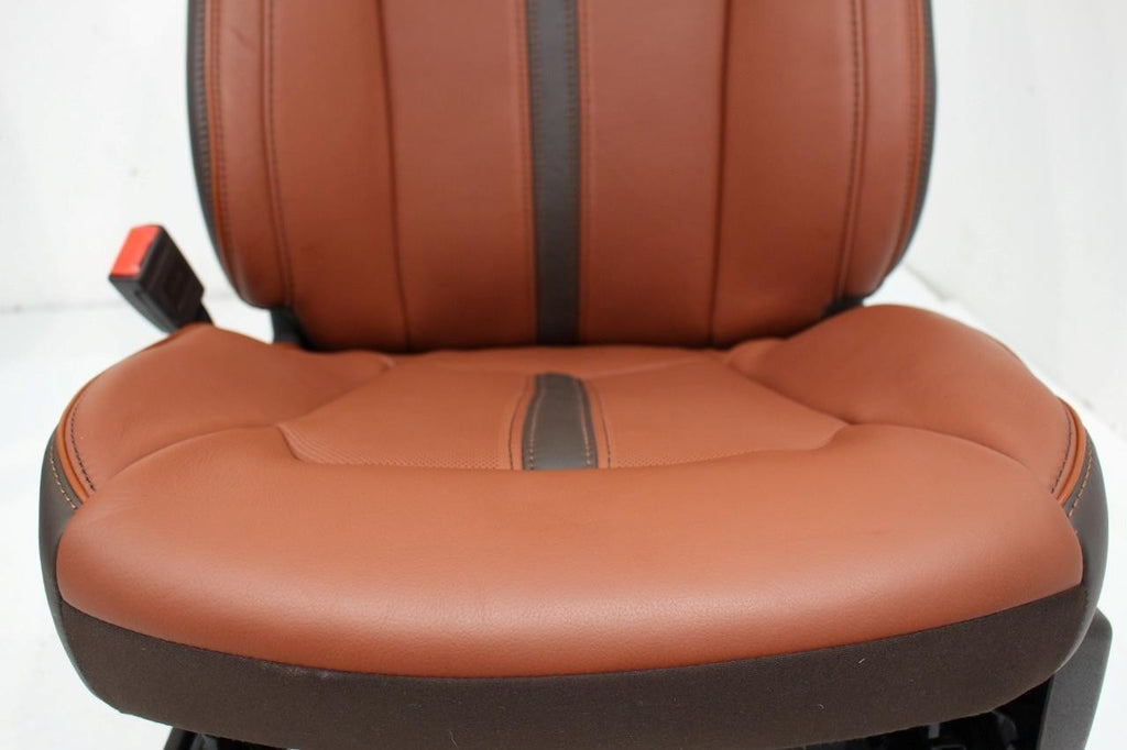 2015 - 2022 Ford F150 Super Duty Front Seats, King Ranch OEM Brown Leather