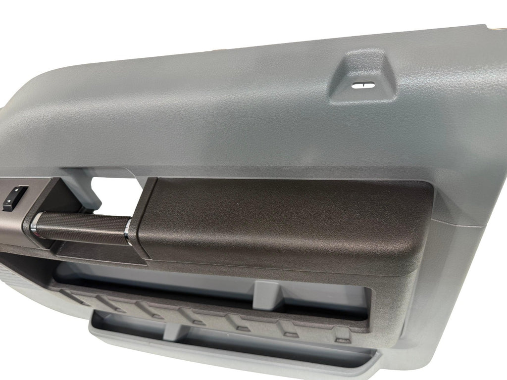 2011 - 2016 Ford Super Duty Crew Cab Door Panel Set, XLT Steel Gray & Black OEM