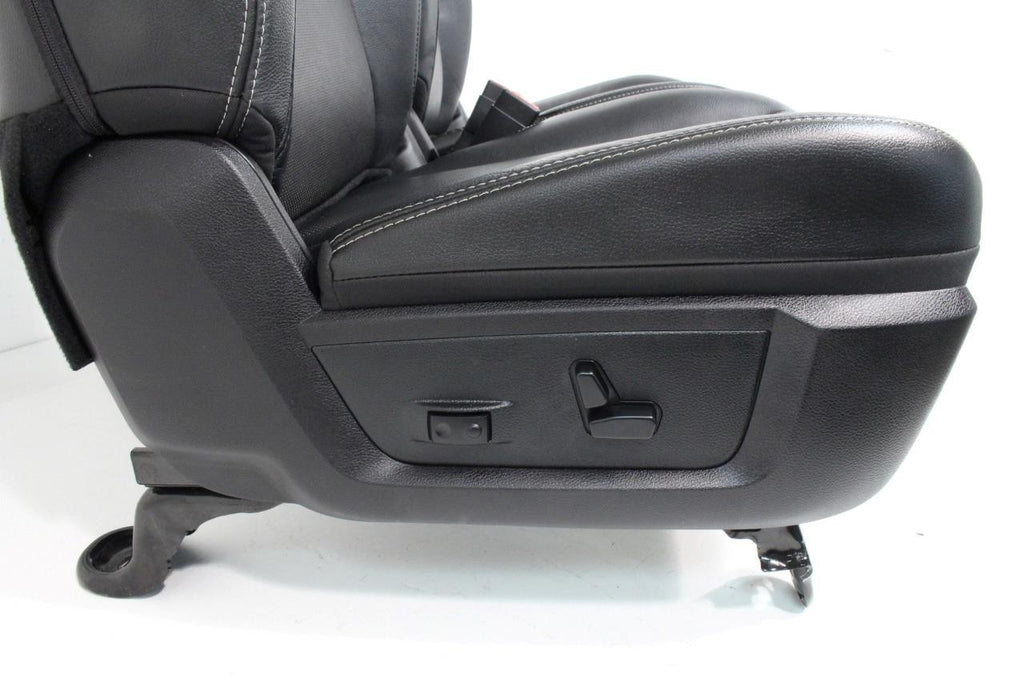 2002 - 2018 Ram Seats Set, Quad Cab Laramie Black Leather Heated Cooled Memory