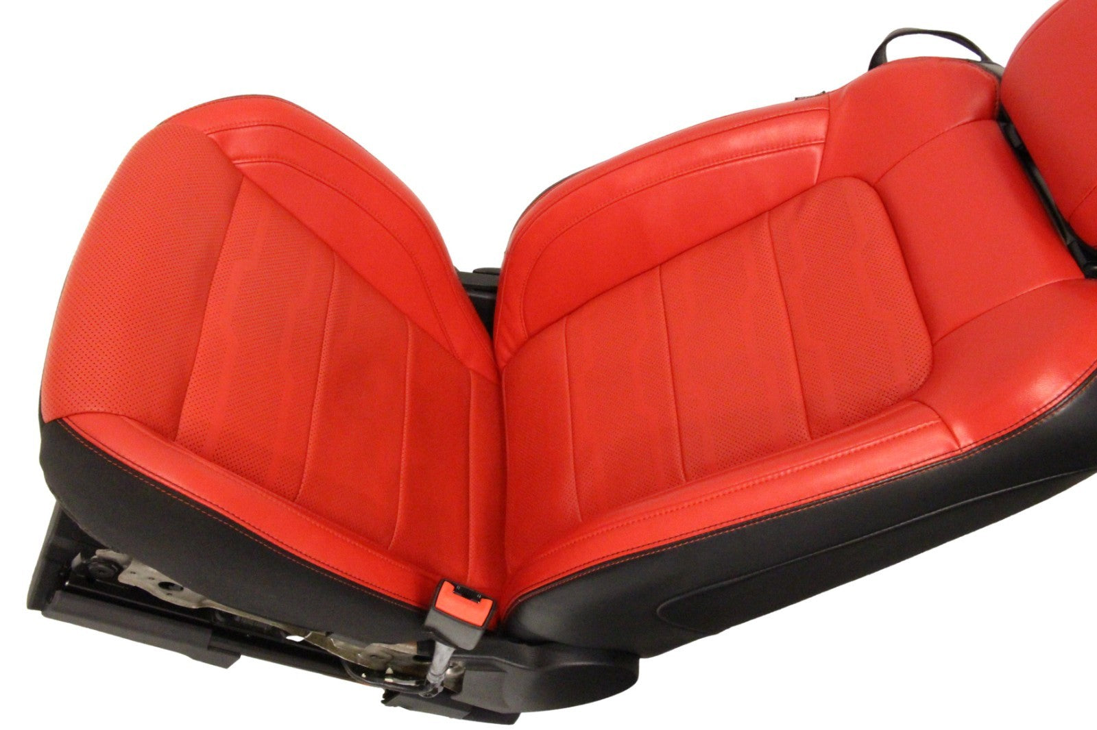 2015 - 2023 Ford Mustang Front Seats, GT Premium Coupe - Showstopper Red Leather