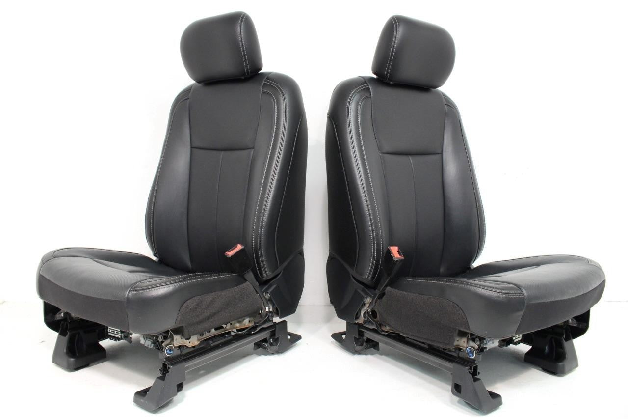 2015 - 2022 Ford F-150 Super Duty Front Seats, Lariat Black Leather Heated Cool
