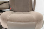 1999 - 2006 Sierra Silverado Front Seats, Power Tan Cloth Split Bench w Jumpseat