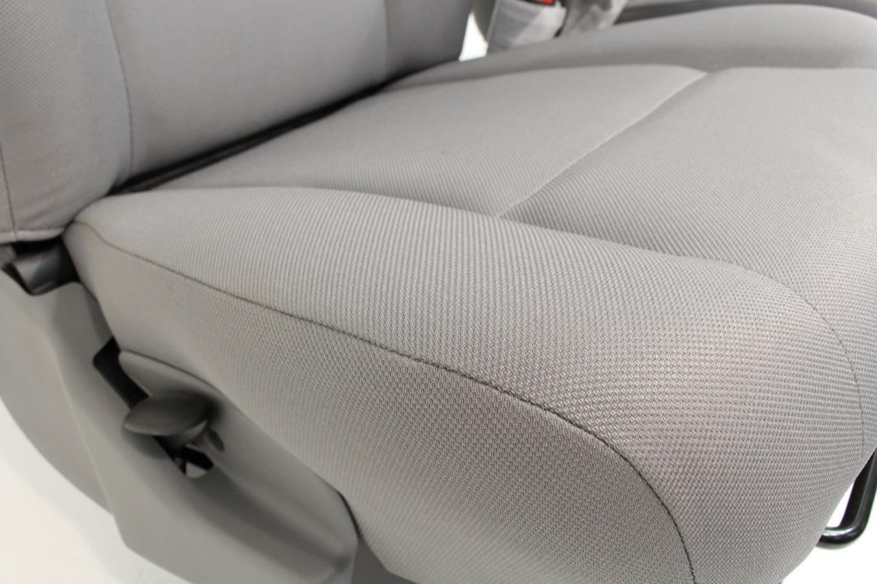 Ford Econoline Front Bucket Seats, Gray Cloth w/ Folding Armrests, Fits 1997+