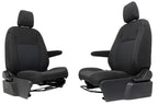 2015 - 2023 Ford Transit Black Cloth Front Bucket Seats with Armrests