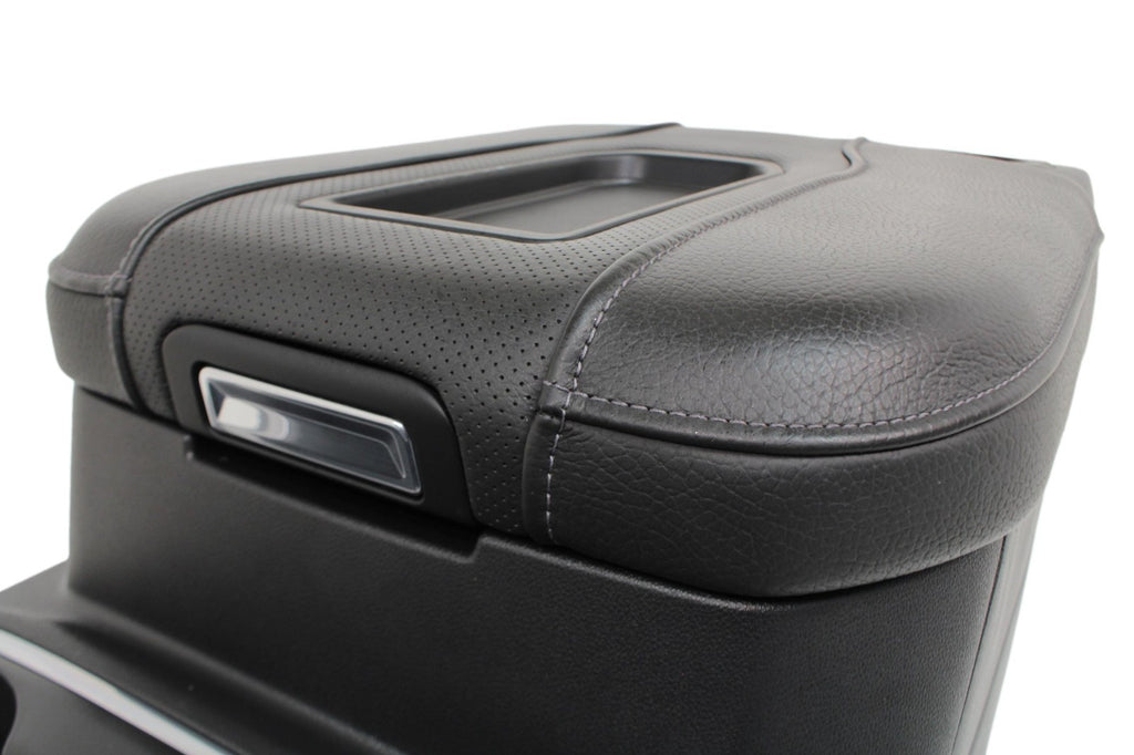 2019 - 2023 GMC Sierra Chevy Silverado Center Console, Black w/ Woodgrain OEM