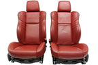 11-23 Dodge Charger SRT Seats, Demonic Red Laguna Leather OEM w/ Power Heat Cool