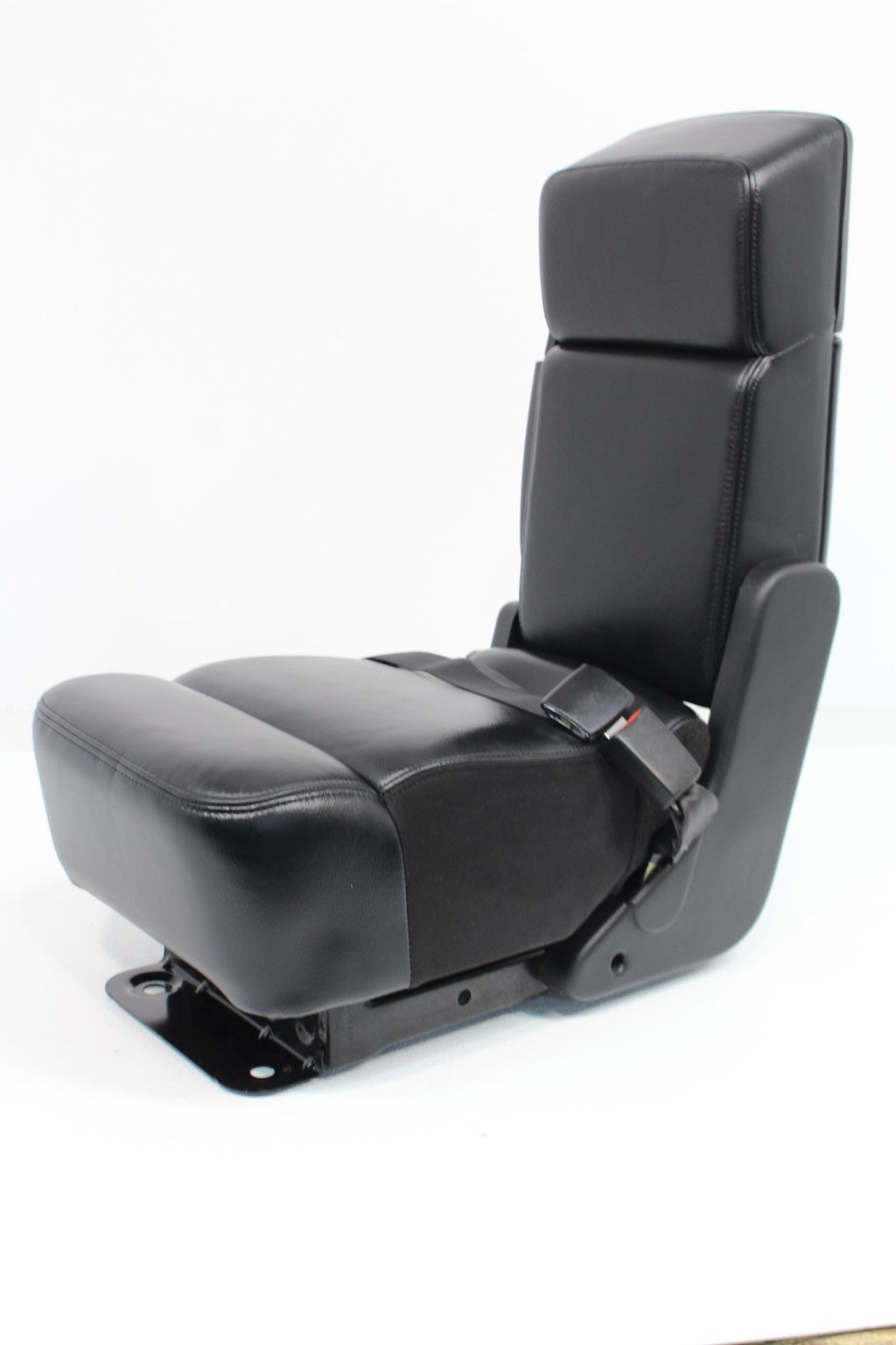 2004 - 2008 Ford F150 Center Jump Seat, OEM Lariat Black Leather Folding Console