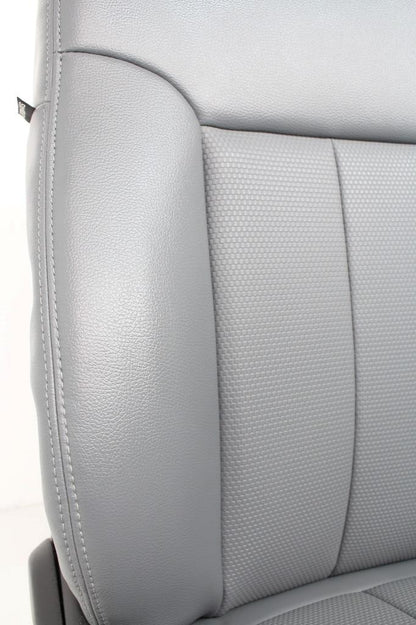 1999-2016 Ford Super Duty Steel Gray Vinyl Seats with Center Console Jump Seat