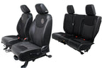07-18 Jeep Wrangler JKU Freedom Edition Seats, Oscar Mike Black Leather Full Set