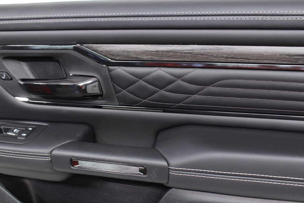 2019-2026 Ram 1500 Door Panels, Crew Cab Limited Black Quilted Leather, 0 MILES