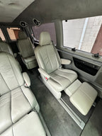 2011-2020 Toyota Sienna Second Row Recliner Seats, Bisque Beige Leather w/ Belts