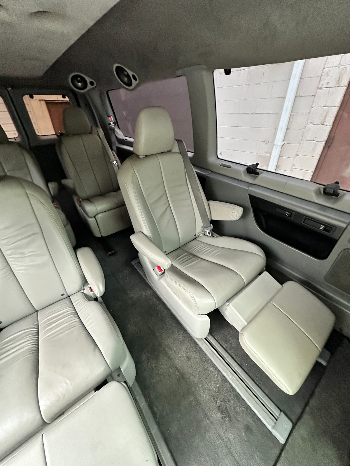 2011-2020 Toyota Sienna Second Row Recliner Seats, Bisque Beige Leather w/ Belts