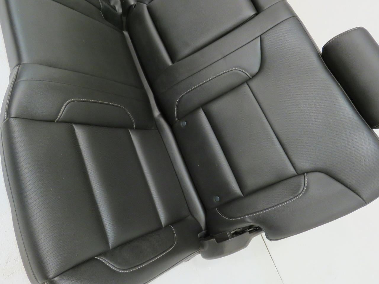 2014 - 2019 GM Sierra Silverado Rear Seats, OEM LTZ Black Leather, Crew Cab