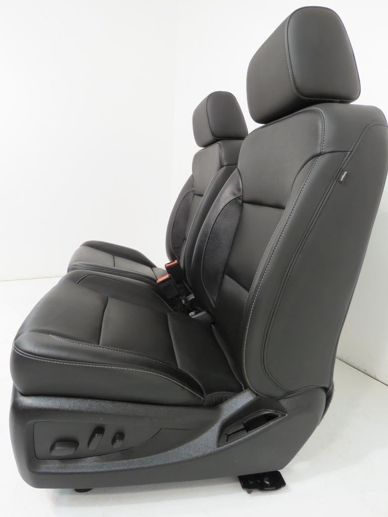 2014 - 2019 GM Sierra Silverado LTZ Seats, Front Rear Black Leather, Heat & Cool