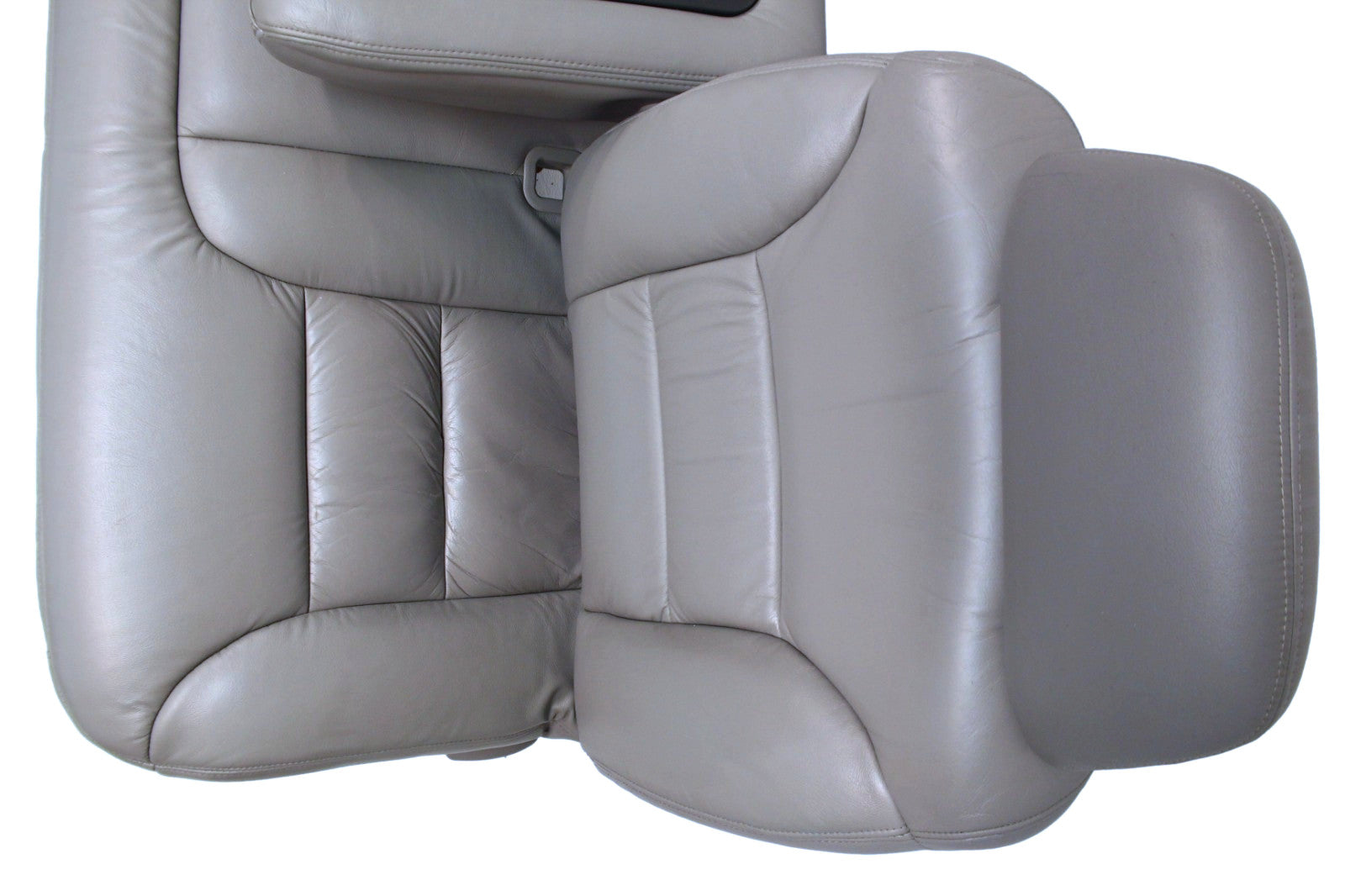 1995-2000 Tahoe Sierra Silverado Seats 60-40 Bench Gray Leather Power w/ Folding
