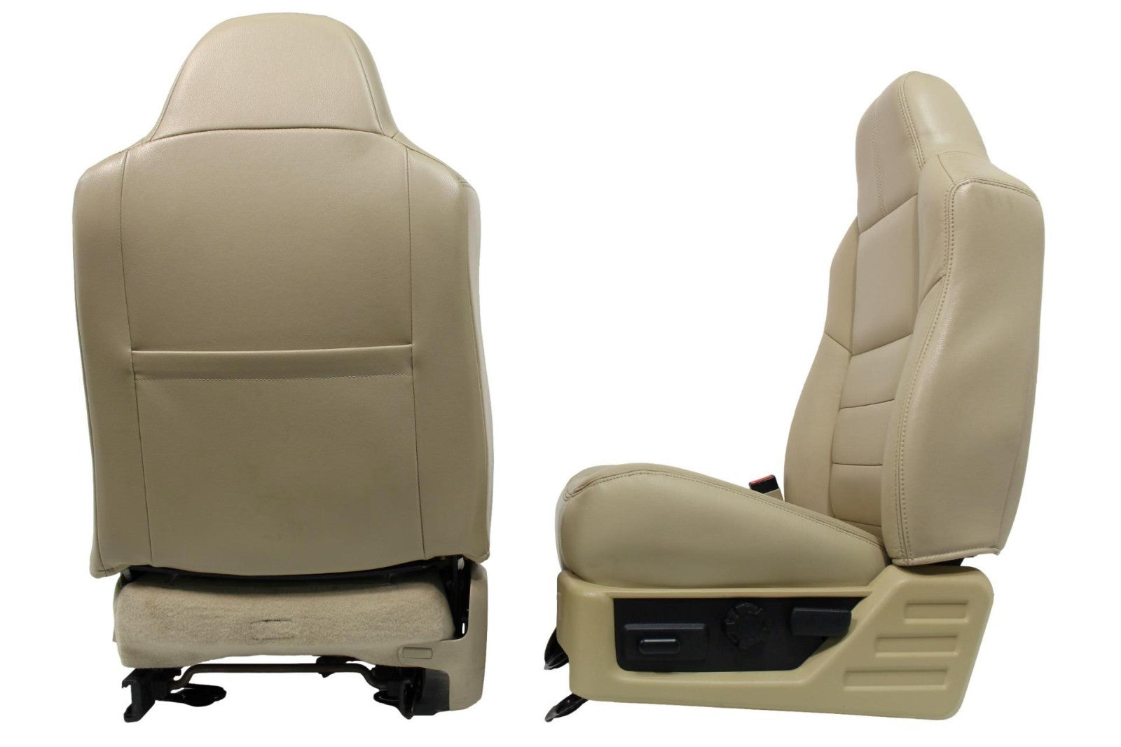 2008 - 2010 Ford Super Duty Front Seats, Lariat Tan Leather Heated Powered OEM