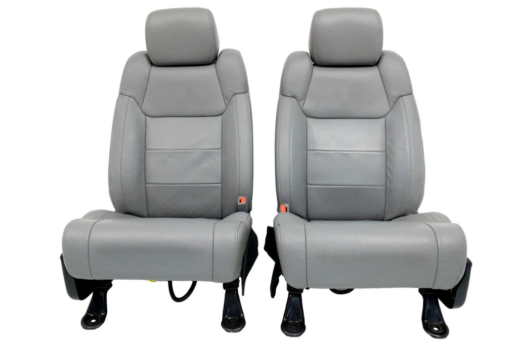 2014 - 2021 Toyota Tundra Seats Set Crewmax, OEM Gray Leather Heated Limited