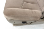 1999 - 2006 Sierra Silverado Front Seats, Power Tan Cloth Split Bench w Jumpseat