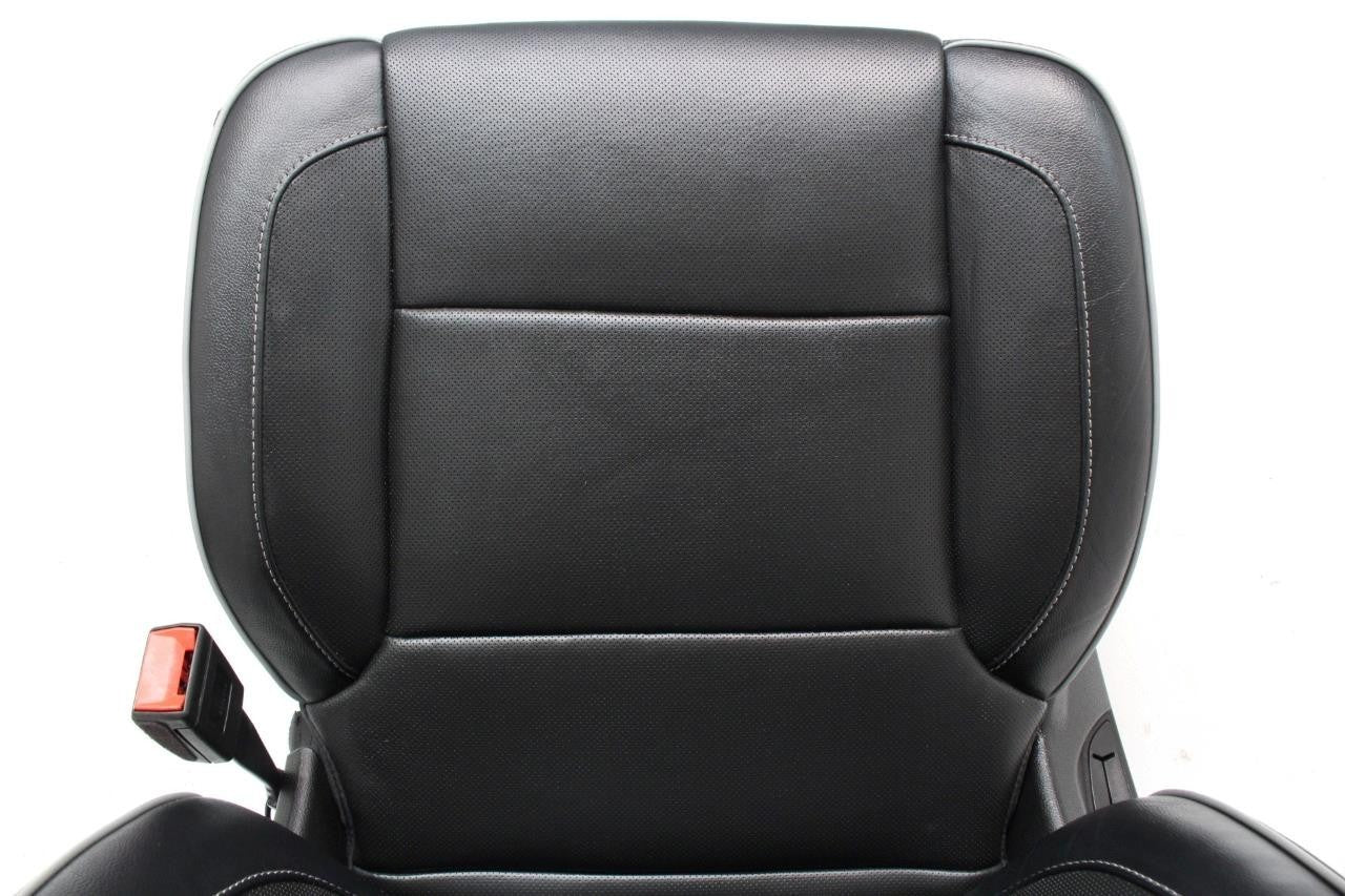 2014 - 2019 Sierra Chevy Silverado Seats Set, High Country Power Black Leather