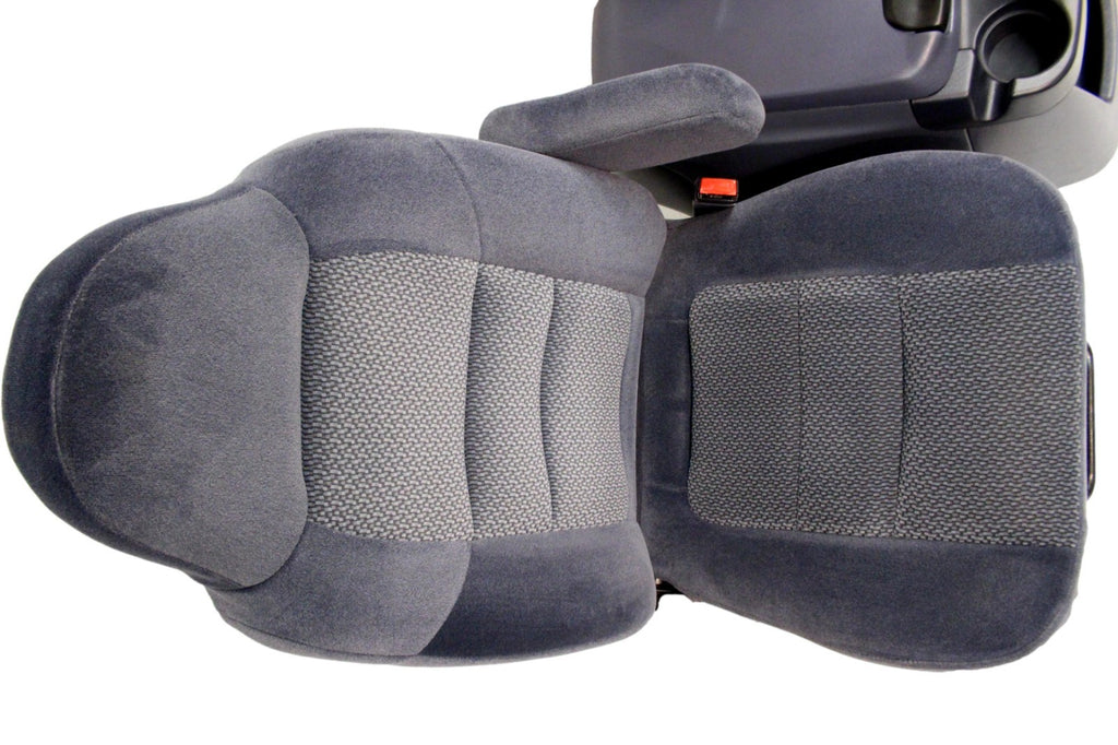 1999 - 2007 Ford Super Duty Front Bucket Seats, Denim Blue Cloth Fits 73+ Trucks