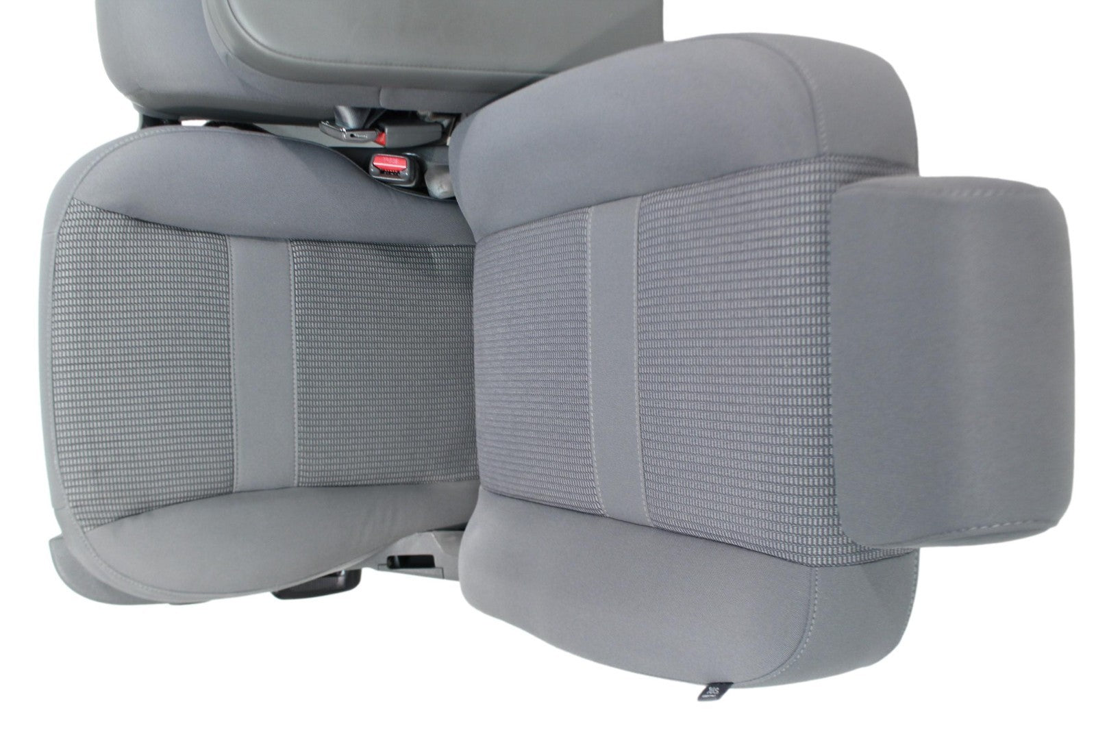 2002 - 2009 Dodge Ram Split Bench Seat, Slate Gray Cloth w/ Power Driver, Lumbar