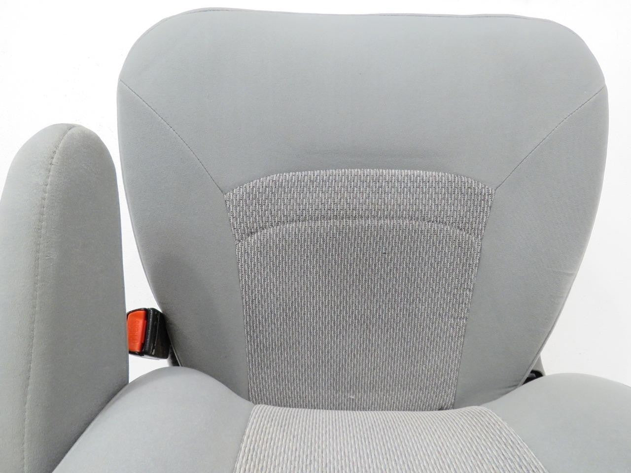 Ford Econoline Front Bucket Seats, Gray Cloth w/ Folding Armrests, Fits 1997+