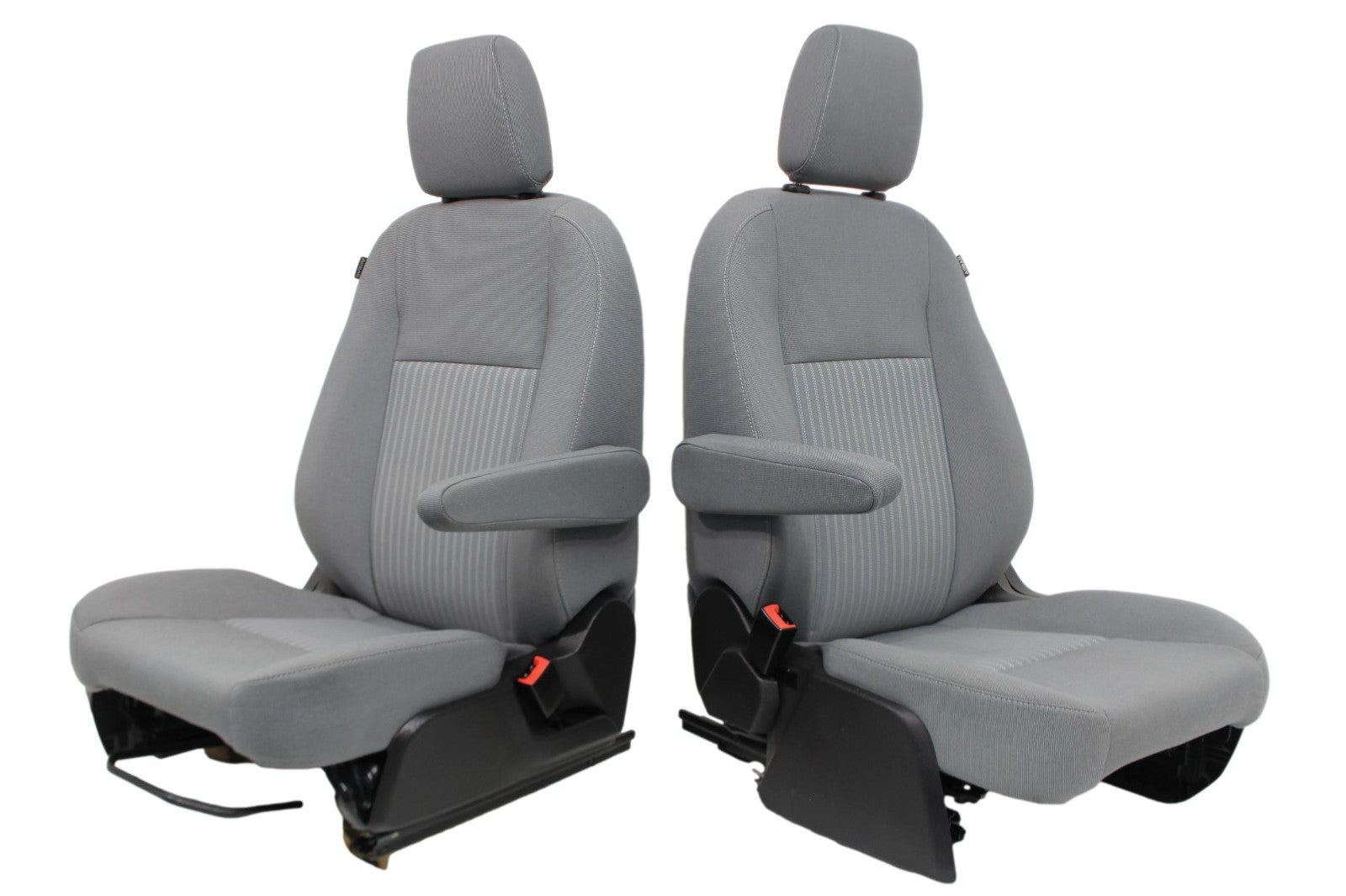 2015 - 2024 Ford Transit Front Seats, Gray Cloth w/ 10-Way Power Driver Seat