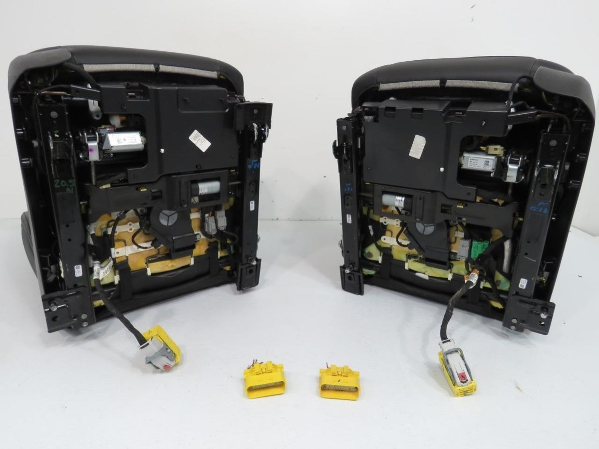 2014-2019 Sierra Chevy Silverado Front Seats, LTZ Black Leather, Heated Cooled