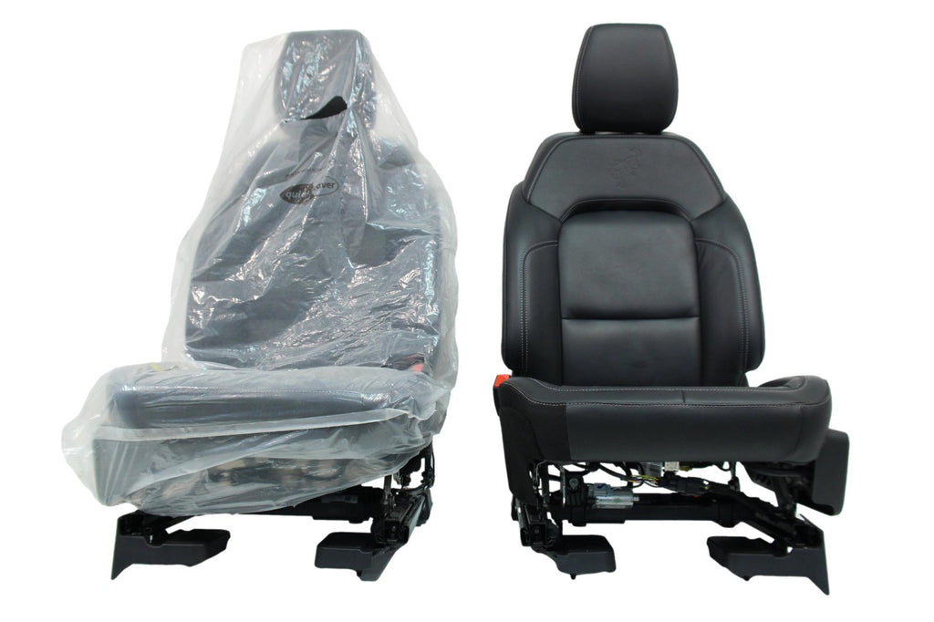 2021 - 2026 Ford Bronco Seats Set, 4-Door Outer Banks Black Leather Heated OEM
