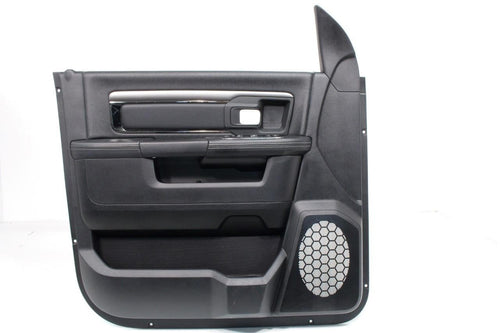 2013 - 2018 DS Ram Door Panels, Crew Cab Laramie Black w/ Switches OEM Mint