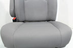 Ford Econoline Front Bucket Seats, Gray Cloth w/ Folding Armrests, Fits 1997+