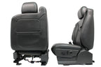 99-07 Sierra Silverado Front Seats, Dark Pewter Leather, Power 2-Way Lumbar