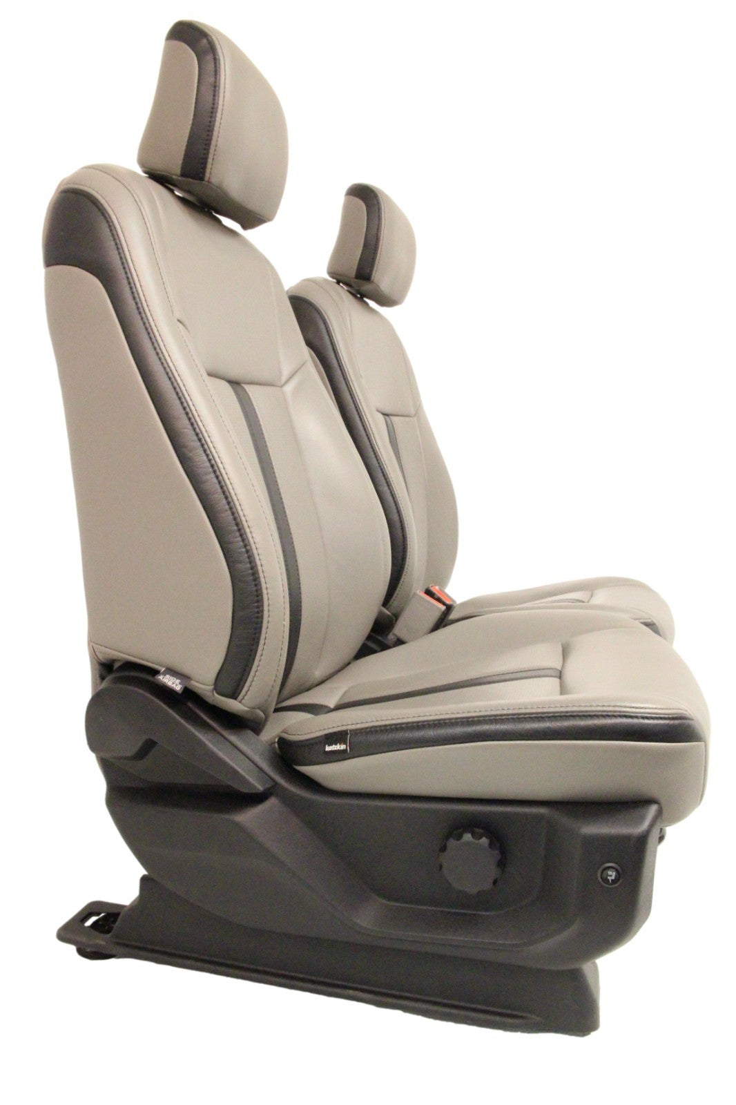 2015-2022 Ford F150 Super Duty Supercab Seats, XLT w/ Katzkin Earth Gray Leather