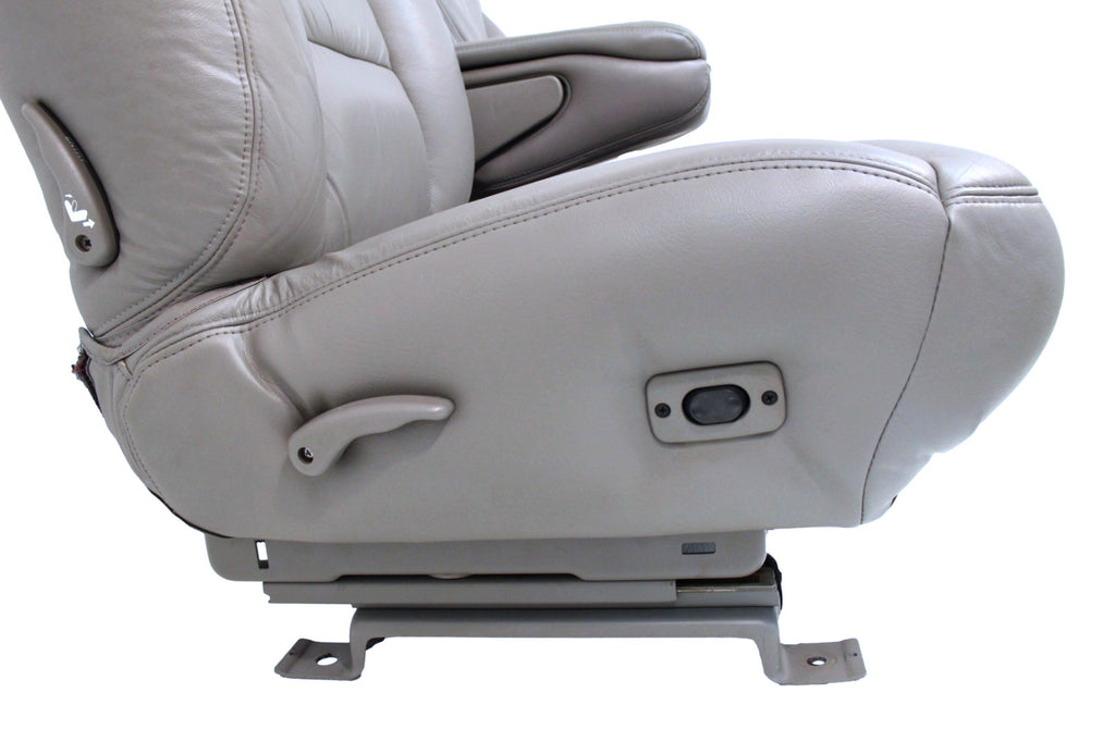 1995-2000 Tahoe Sierra Silverado Seats 60-40 Bench Gray Leather Power w/ Folding