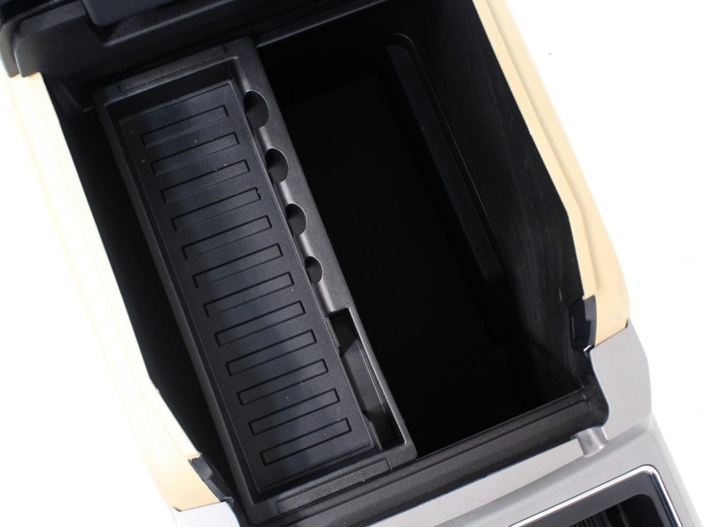 15-22 Ford Truck Center Console & Install Kit w/o Shifter - Tan Leather Lariat