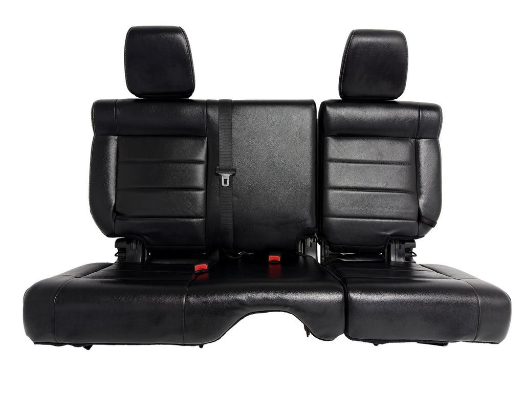 2007-2018 Jeep JK JKU 4-Door Wrangler Unlimited Seats Set, Black Leather Heat