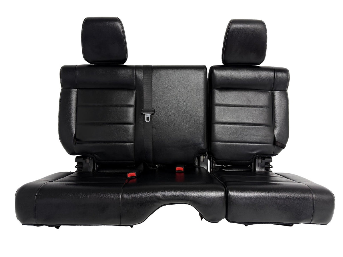 2007-2018 Jeep JK JKU 4-Door Wrangler Unlimited Seats Set, Black Leather Heat