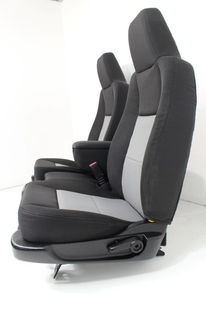1998 - 2010 Ford Ranger Seats, 60-40 Split Bench, Black Gray Cloth, Regular Cab