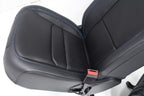 18-25 Jeep JL JLU JT Wrangler Front Seats, Black Nappa Leather w/ Blue Stitching