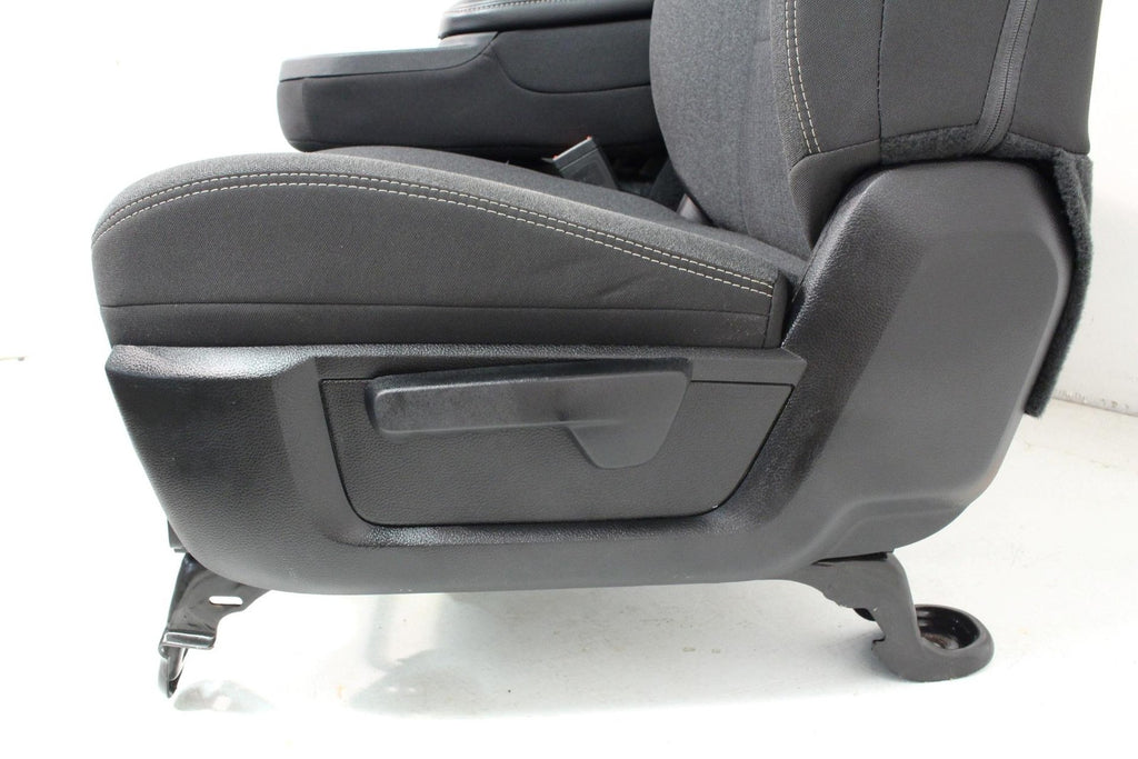 2002 - 2025 Dodge Ram Black & Gray Cloth Front Seats with Jump Seat Console