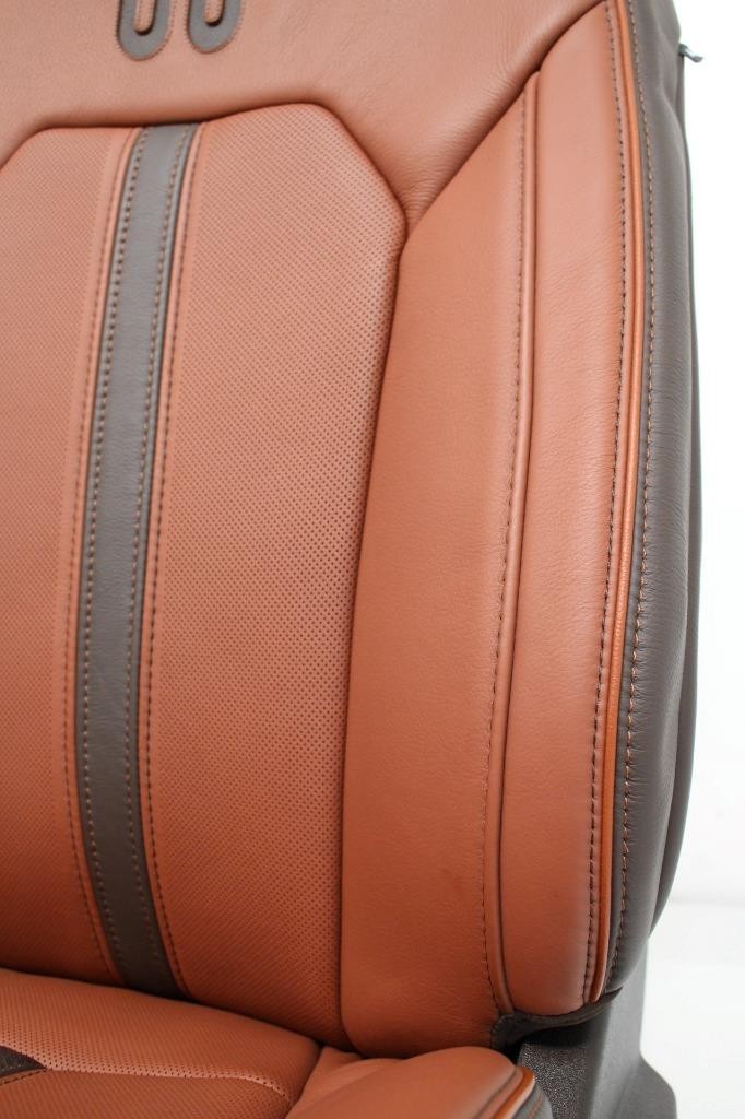 2015 - 2022 Ford F150 Super Duty Front Seats, King Ranch OEM Brown Leather
