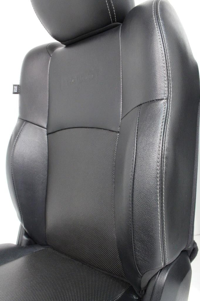 2009 - 2018 Dodge Ram Front Seats, Laramie Black Leather Heated & Cooled