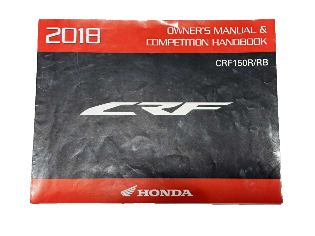 2018 Honda CRF150R RB Owner's Manual & Competition Handbook Racing Guide OEM