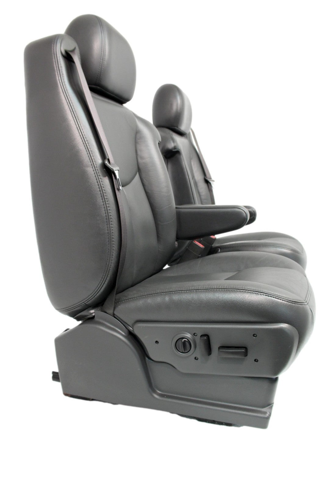 99-07 Sierra Silverado Front Seats, Dark Pewter Leather, Power 2-Way Lumbar