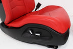 2020 - 2025 Chevy Corvette C8 Seats GT1 Adrenaline Red Leather 8-Way Power